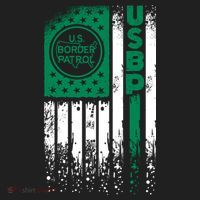 Border Patrol Us Flag Thin Green Line Law Enforcement Tumbler thumb 3