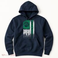 Border Patrol Us Flag Thin Green Line Law Enforcement Hoodie thumb 0