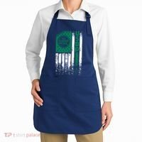 Border Patrol Us Flag Thin Green Line Law Enforcement Apron thumb 2