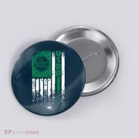 Border Patrol Us Flag Thin Green Line Law Enforcement Button thumb 0