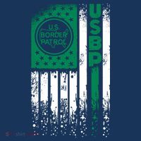 Border Patrol Us Flag Thin Green Line Law Enforcement Women's Hoodie thumb 2