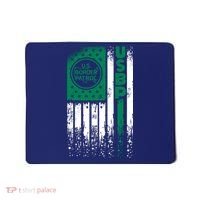 Border Patrol Us Flag Thin Green Line Law Enforcement Mousepad thumb 0