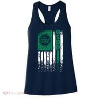 Border Patrol Us Flag Thin Green Line Law Enforcement Women's Tank Top thumb 0