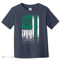 Border Patrol Us Flag Thin Green Line Law Enforcement Toddler T-Shirt thumb 0