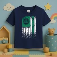 Border Patrol Us Flag Thin Green Line Law Enforcement Toddler T-Shirt thumb 3