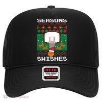 Basketball Player Ugly Christmas Sweater Seasons Swishes Hat thumb 0