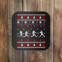 Baseball Players Ugly Christmas Sweater Xmas Gift Coaster thumb 0