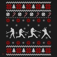 Baseball Players Ugly Christmas Sweater Xmas Gift Women's Hoodie thumb 2