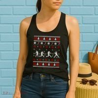 Baseball Players Ugly Christmas Sweater Xmas Gift Women's Tank Top thumb 2