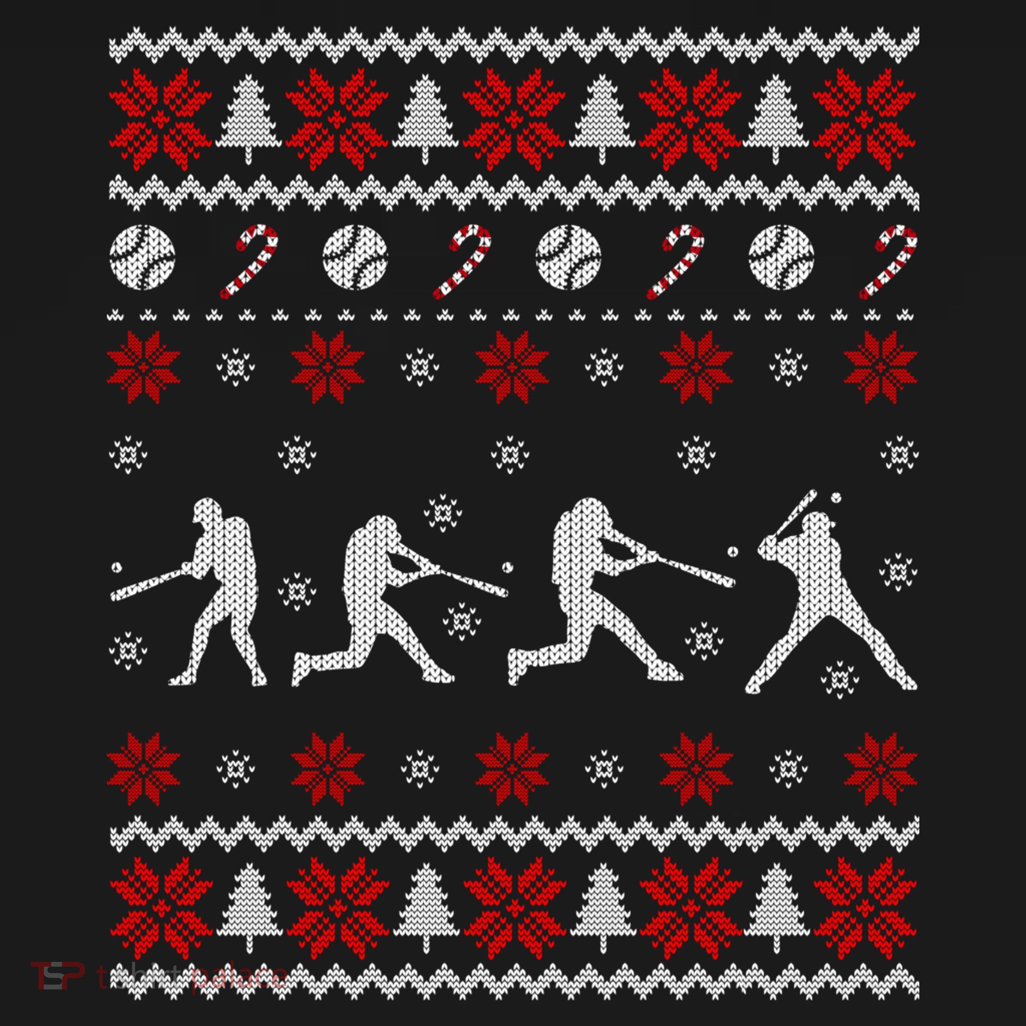 Baseball Players Ugly Christmas Sweater Xmas Gift Women's Tank Top