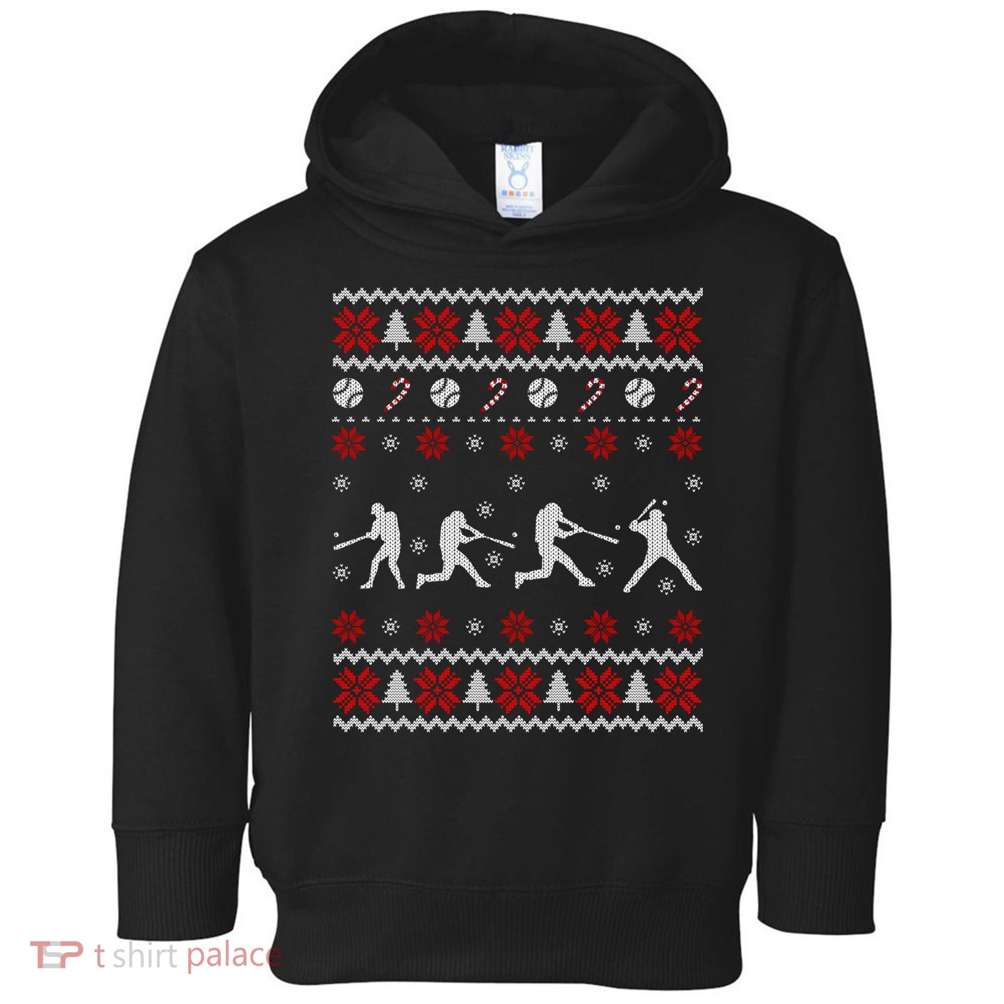 Baseball Players Ugly Christmas Sweater Xmas Gift Toddler Hoodie
