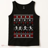 Baseball Players Ugly Christmas Sweater Xmas Gift Tank Top thumb 2