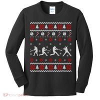 Baseball Players Ugly Christmas Sweater Xmas Gift Kids Long Sleeve Shirt thumb 0