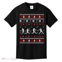 Baseball Players Ugly Christmas Sweater Xmas Gift Kids T-Shirt thumb 0