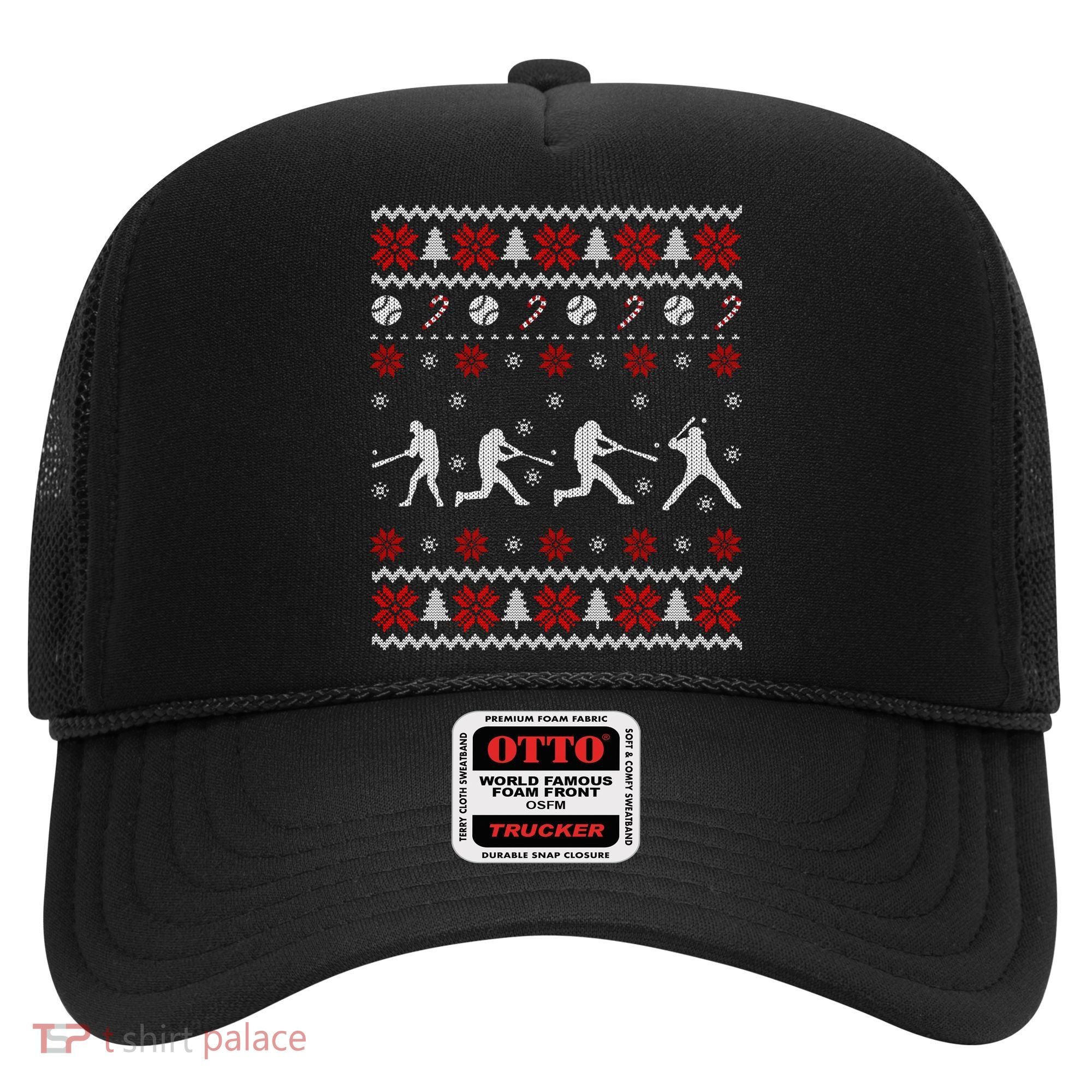 Baseball Players Ugly Christmas Sweater Xmas Gift Hat