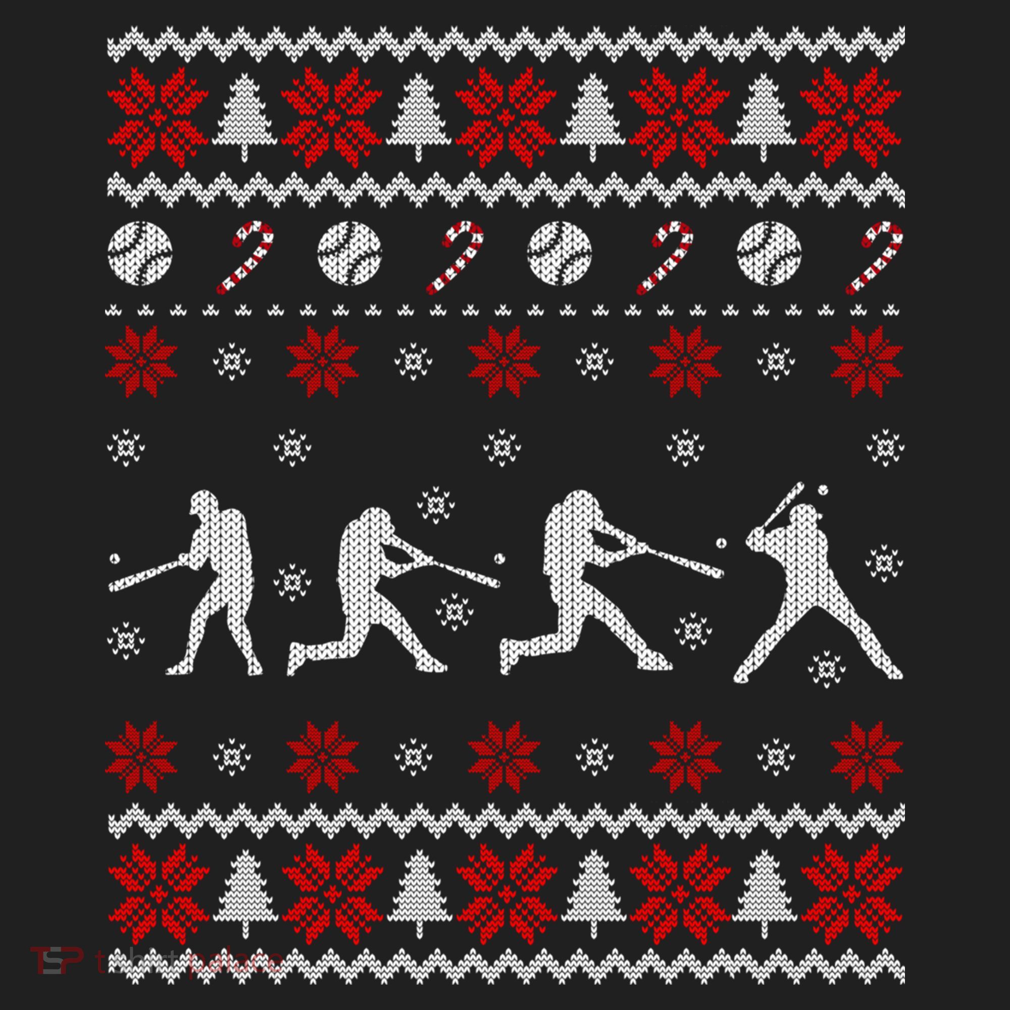 Baseball Players Ugly Christmas Sweater Xmas Gift Hat