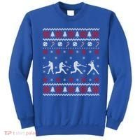 Baseball Players Ugly Christmas Sweater Xmas Gift Sweatshirt thumb 0