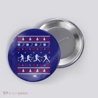 Baseball Players Ugly Christmas Sweater Xmas Gift Button thumb 0