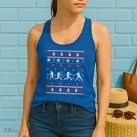 Baseball Players Ugly Christmas Sweater Xmas Gift Women's Tank Top thumb 2