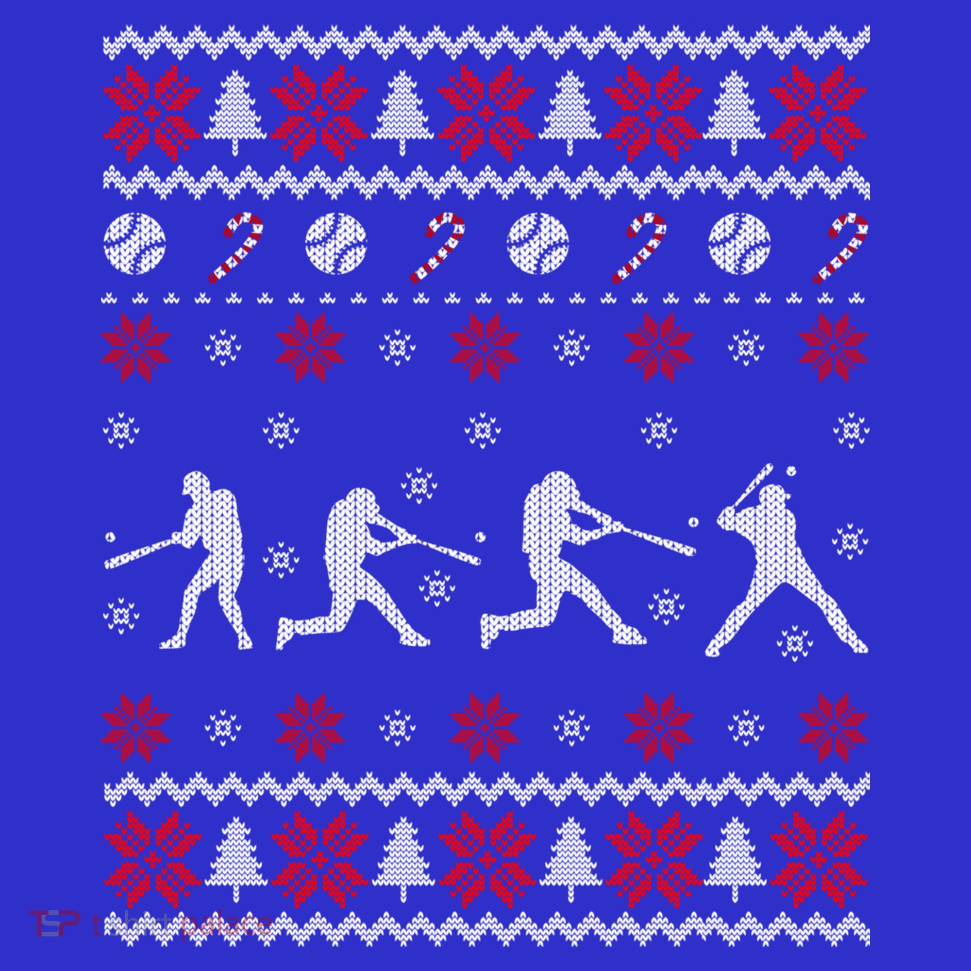 Baseball Players Ugly Christmas Sweater Xmas Gift Women's Tank Top