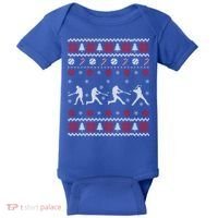 Baseball Players Ugly Christmas Sweater Xmas Gift Baby Bodysuit thumb 0