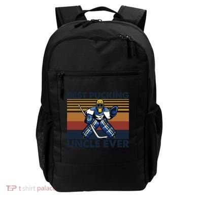 Best Pucking Uncle Ever Funny Hockey Uncle Saying Gift Backpack