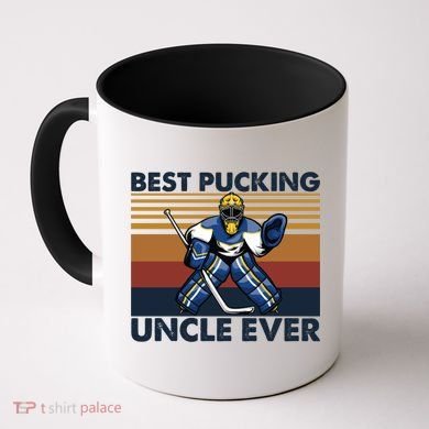 Best Pucking Uncle Ever Funny Hockey Uncle Saying Gift Coffee Mug