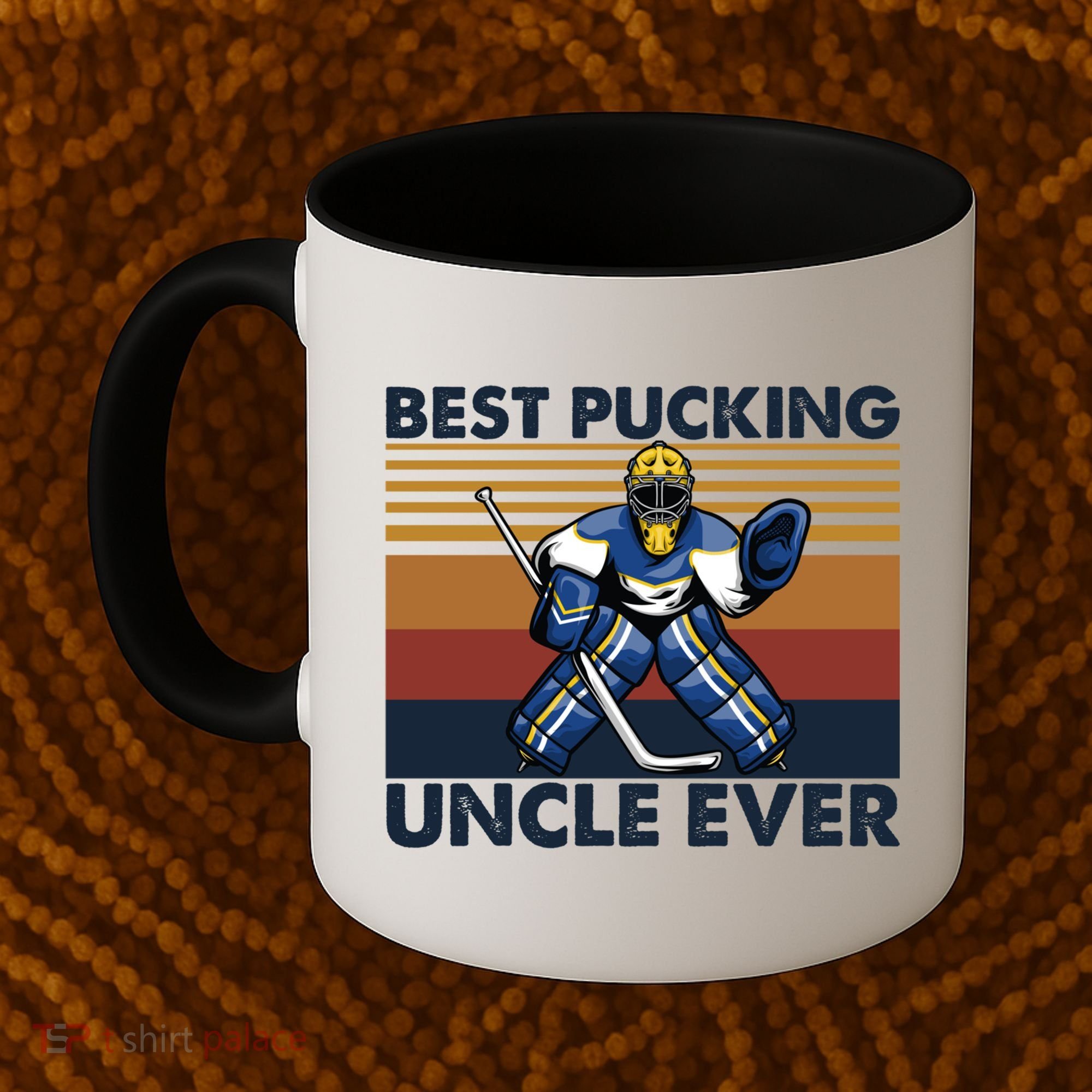 Best Pucking Uncle Ever Funny Hockey Uncle Saying Gift Coffee Mug
