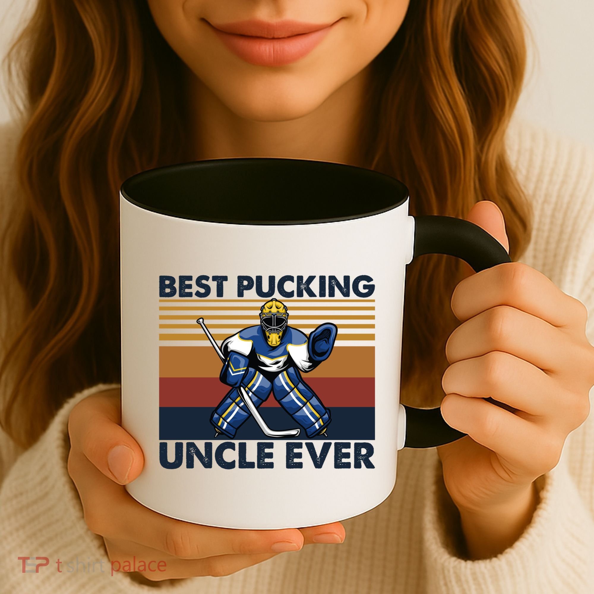 Best Pucking Uncle Ever Funny Hockey Uncle Saying Gift Coffee Mug