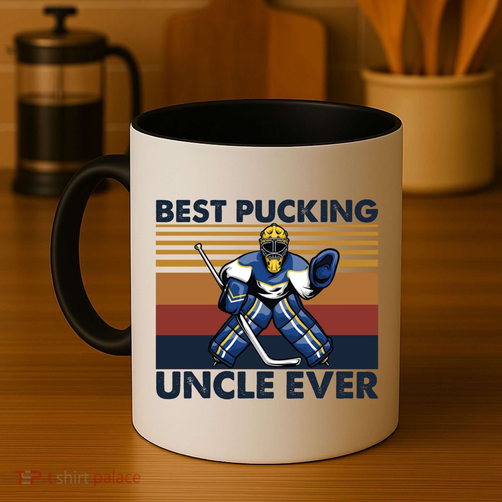 Best Pucking Uncle Ever Funny Hockey Uncle Saying Gift Coffee Mug