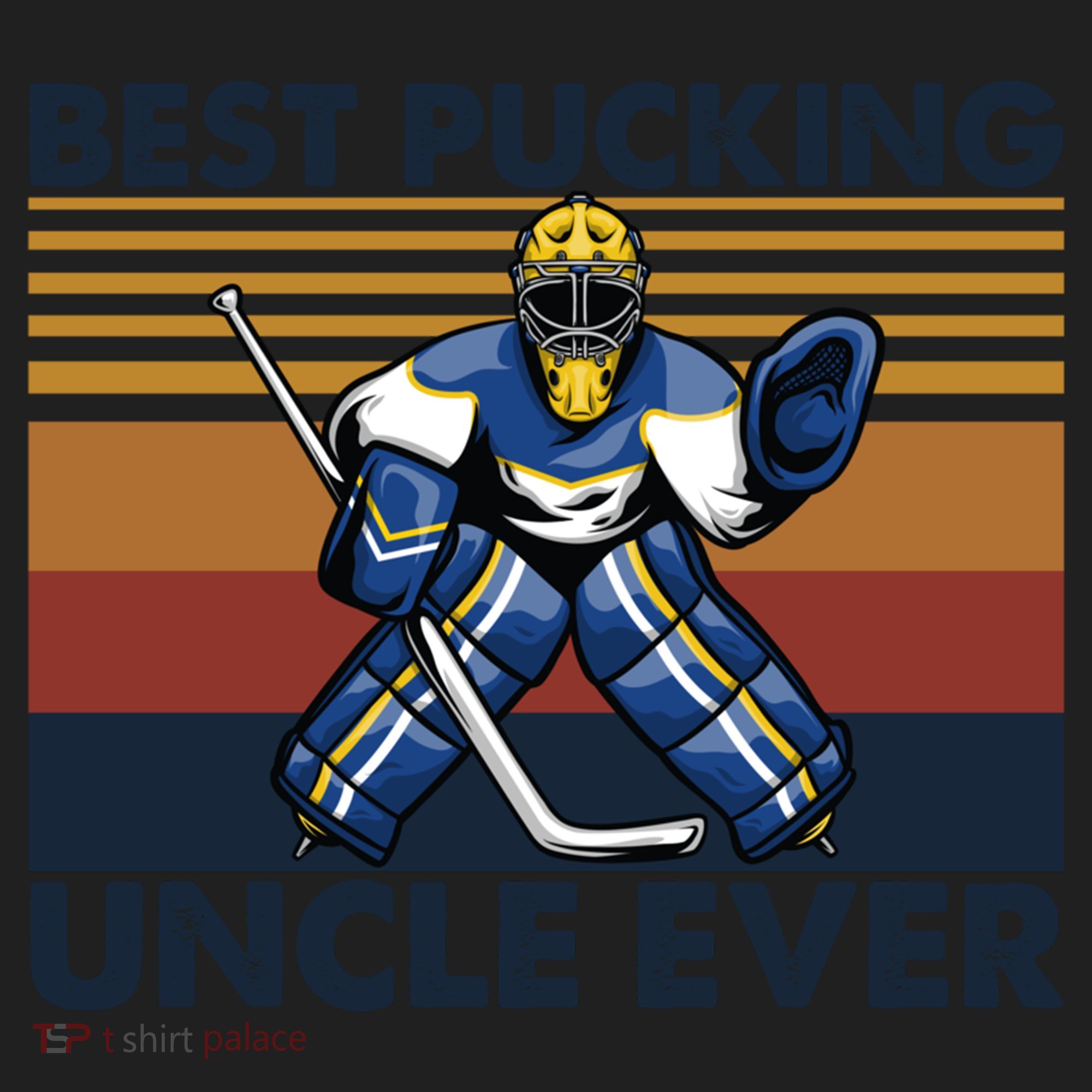 Best Pucking Uncle Ever Funny Hockey Uncle Saying Gift Beanie