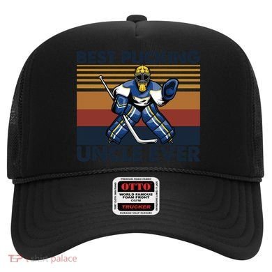 Best Pucking Uncle Ever Funny Hockey Uncle Saying Gift Hat