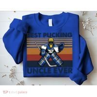 Best Pucking Uncle Ever Funny Hockey Uncle Saying Gift Sweatshirt thumb 2