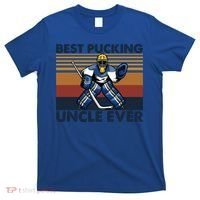 Best Pucking Uncle Ever Funny Hockey Uncle Saying Gift T-Shirt thumb 0