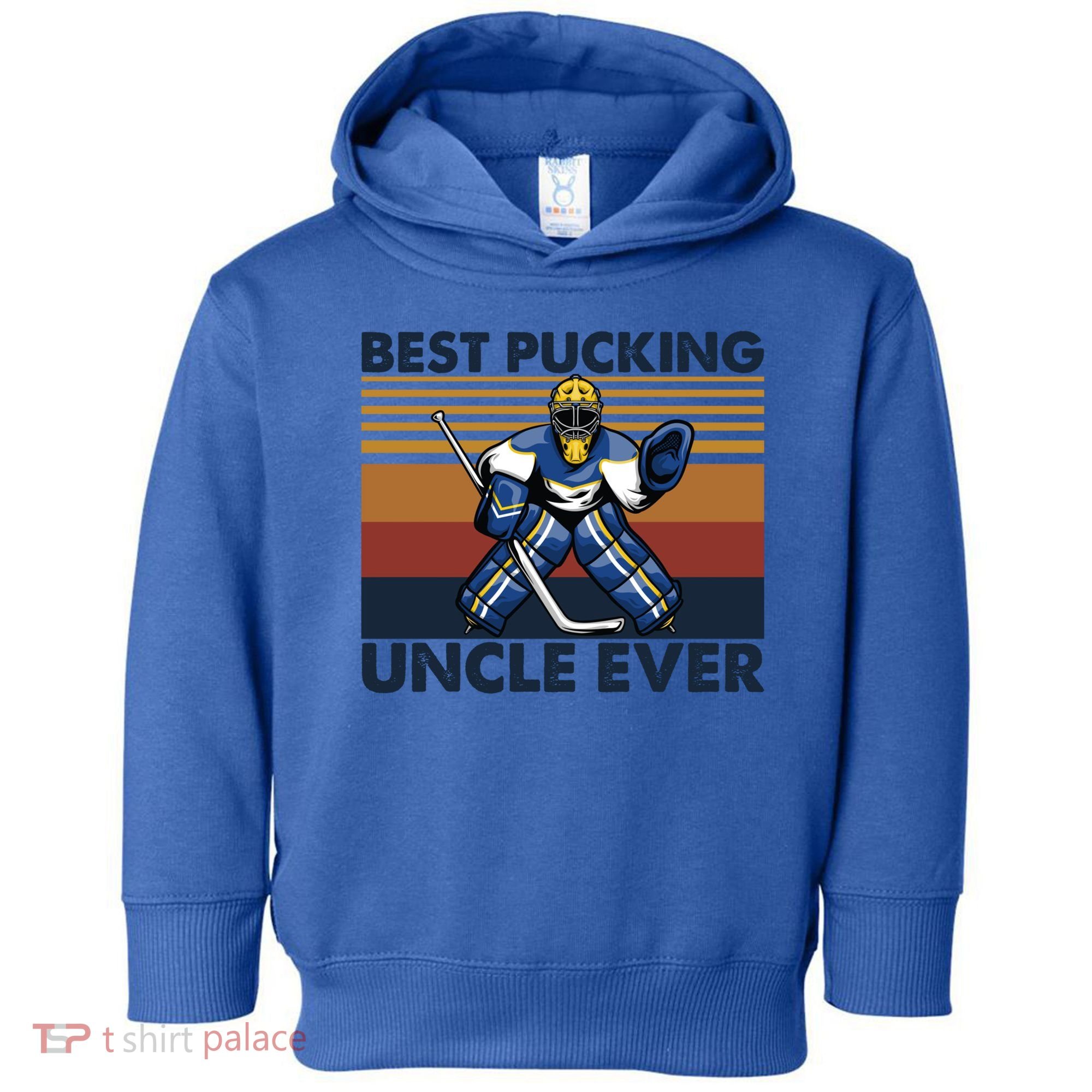 Best Pucking Uncle Ever Funny Hockey Uncle Saying Gift Toddler Hoodie