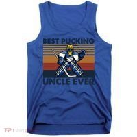 Best Pucking Uncle Ever Funny Hockey Uncle Saying Gift Tank Top thumb 0