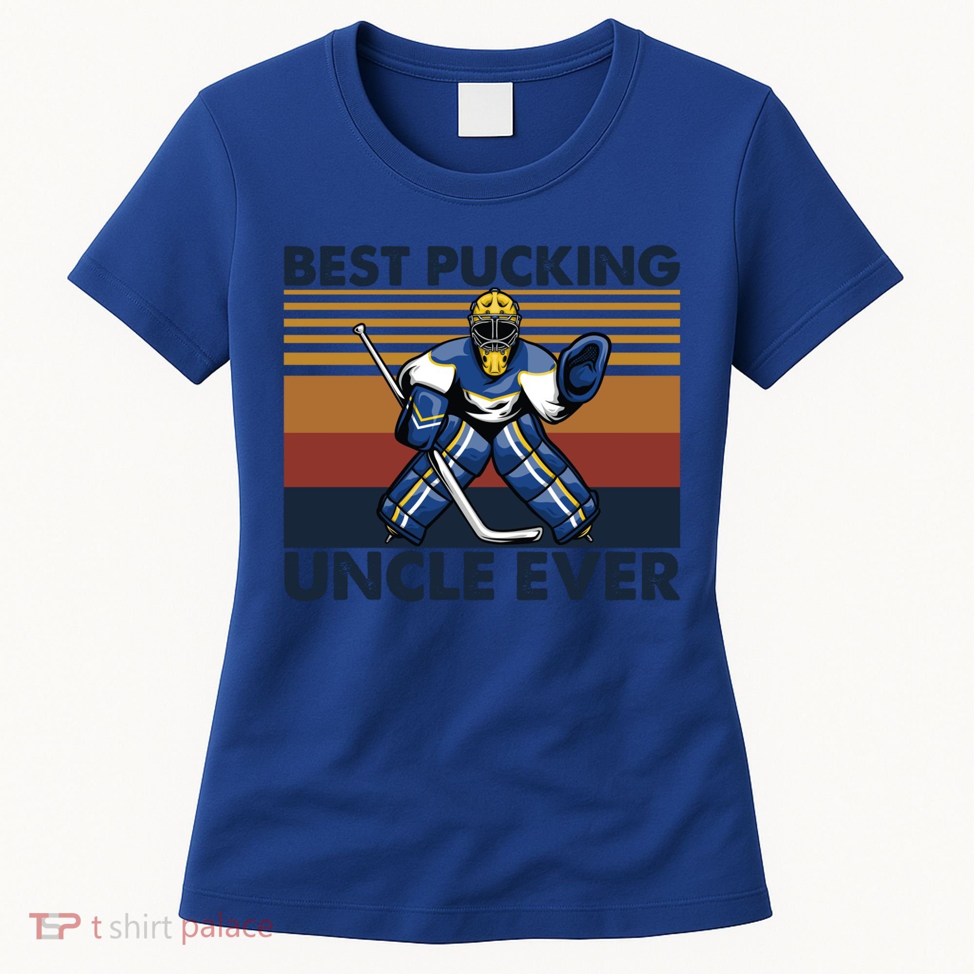 Best Pucking Uncle Ever Funny Hockey Uncle Saying Gift Women's T-Shirt