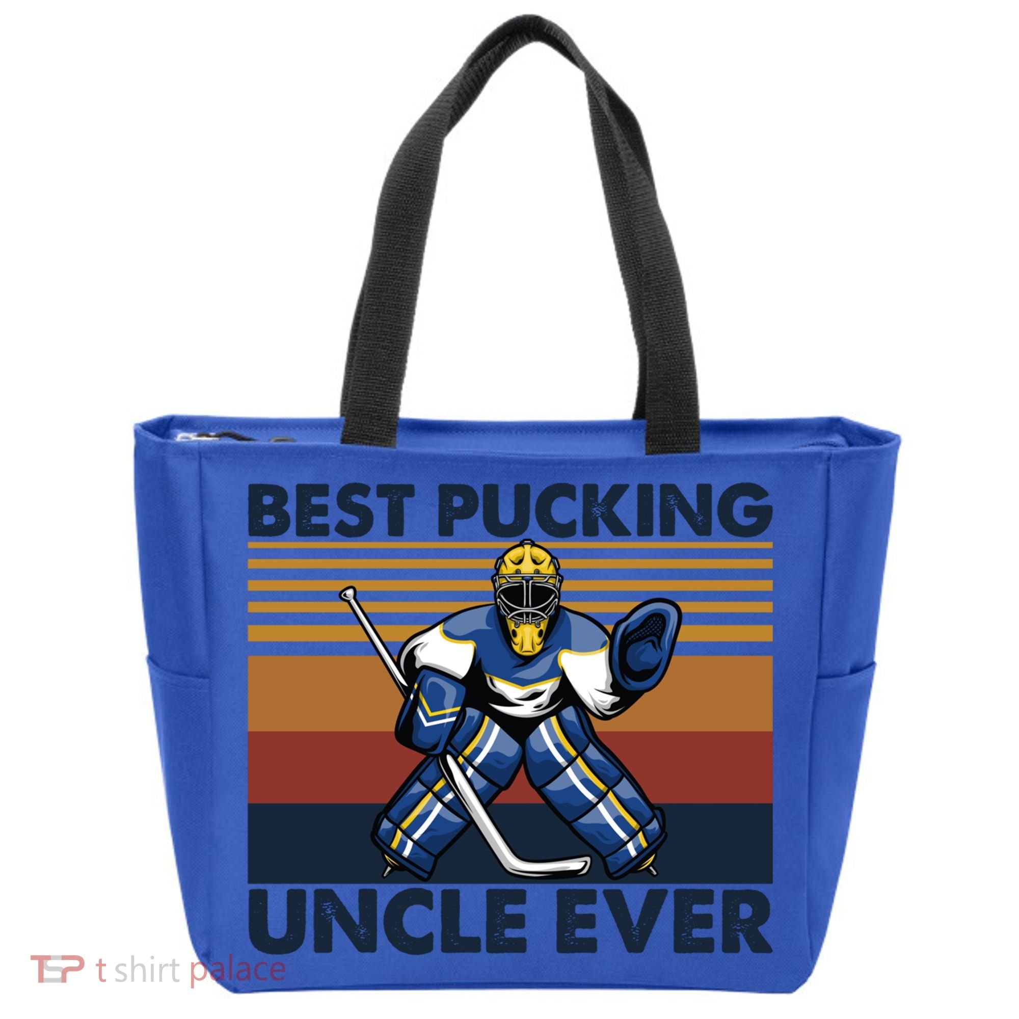 Best Pucking Uncle Ever Funny Hockey Uncle Saying Gift Tote Bag