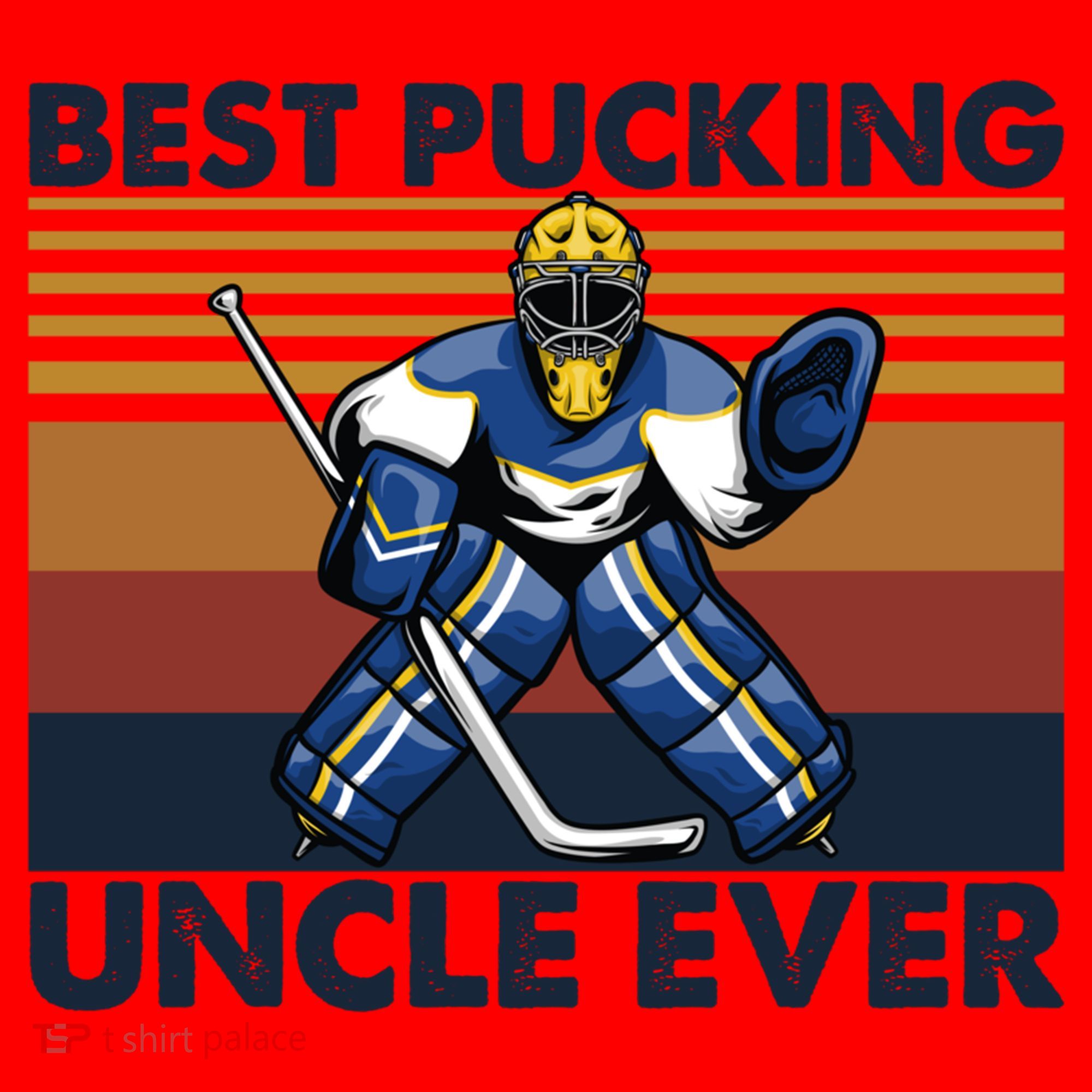 Best Pucking Uncle Ever Funny Hockey Uncle Saying Gift Santa Hat