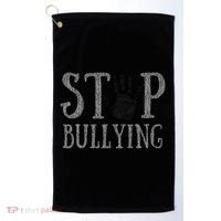 Bullying Prevention Unity Day Orange Peace Love Respect Golf Towel thumb 0