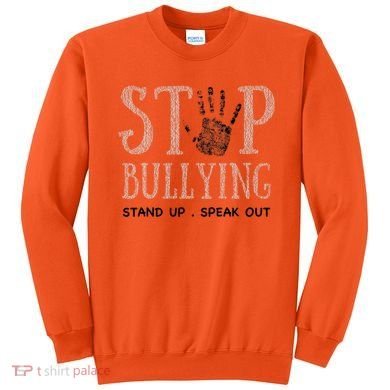 Bullying Prevention Unity Day Orange Peace Love Respect Sweatshirt