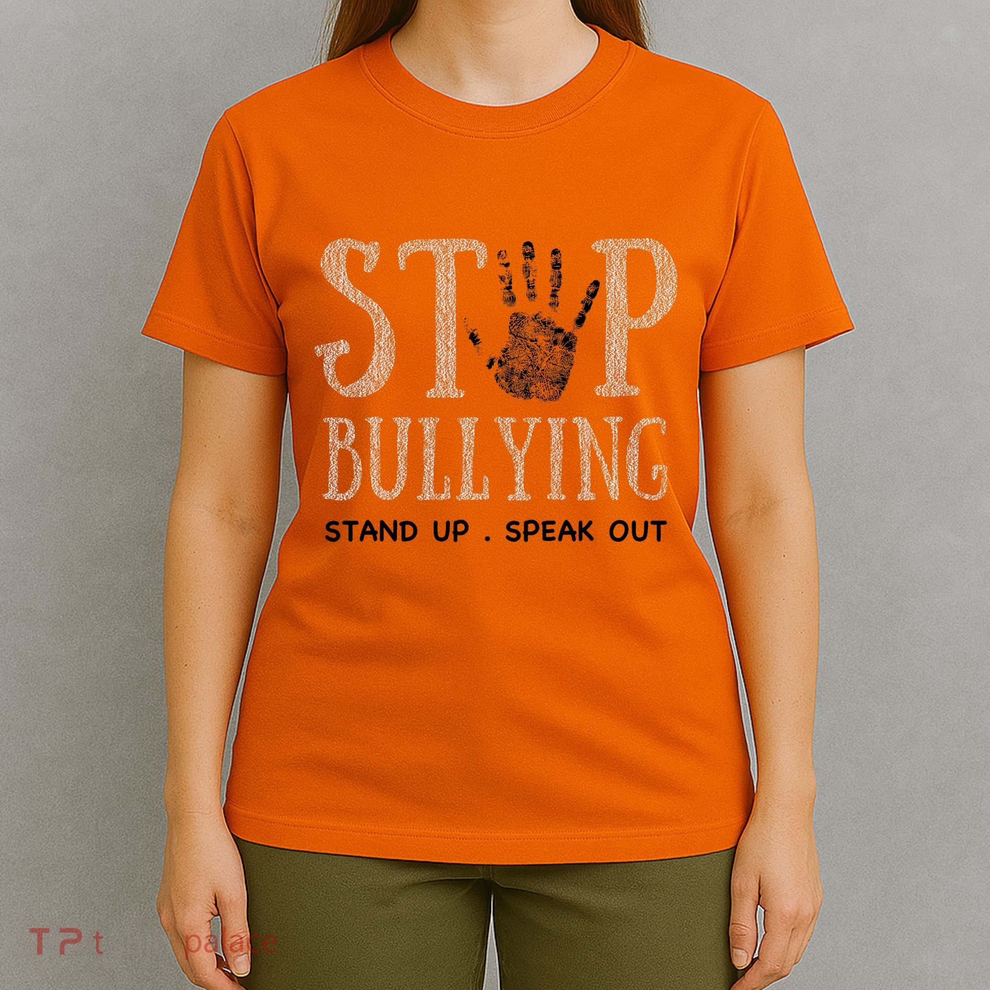 Bullying Prevention Unity Day Orange Peace Love Respect T-Shirt