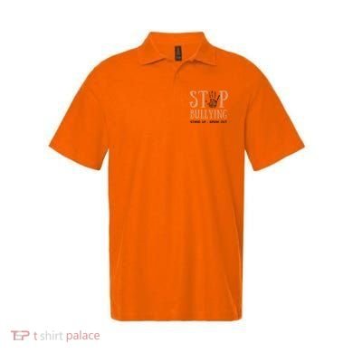 Bullying Prevention Unity Day Orange Peace Love Respect Polo