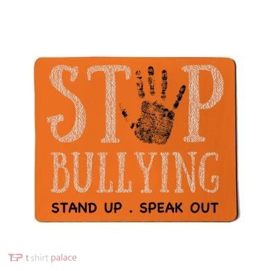 Bullying Prevention Unity Day Orange Peace Love Respect Mousepad