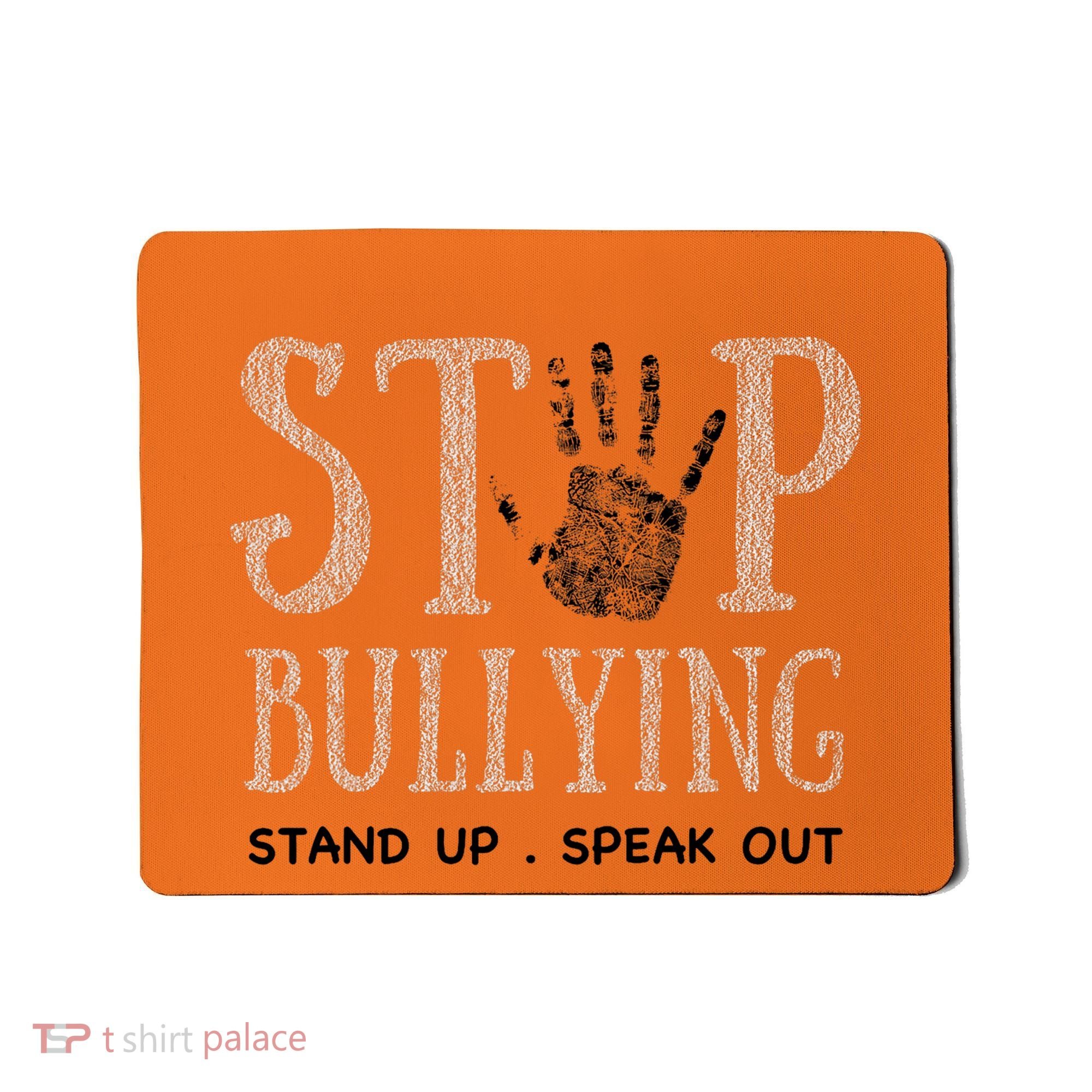 Bullying Prevention Unity Day Orange Peace Love Respect Mousepad