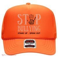 Bullying Prevention Unity Day Orange Peace Love Respect Hat thumb 0