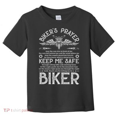 Biker's Prayer Vintage Motorcycle Biker Biking Motorcycling Toddler T-Shirt