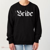 Bachelorette Party Wedding Honeymoon New Goth Bride Women's Sweatshirt thumb 0