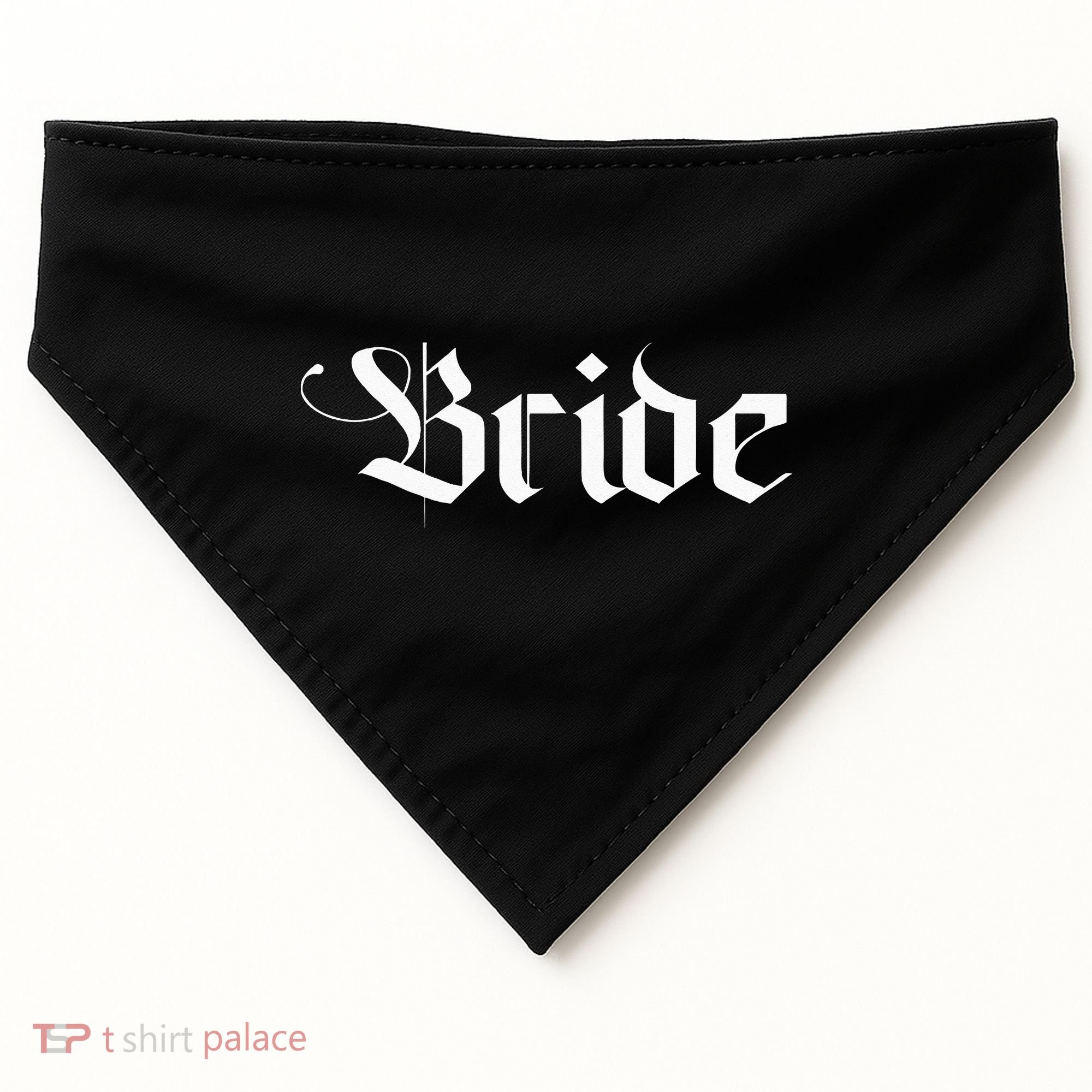 Bachelorette Party Wedding Honeymoon New Goth Bride USA-Made Doggie Bandana