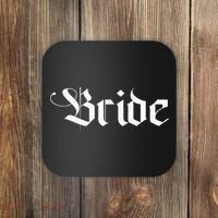 Bachelorette Party Wedding Honeymoon New Goth Bride Coaster thumb 0
